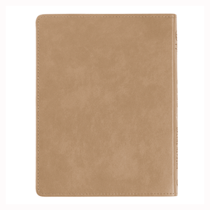 Personalized Custom Text Your Name Apples of Gold 366 Daily Devotions for Women to Refresh Your Spirit Taupe Faux Leather