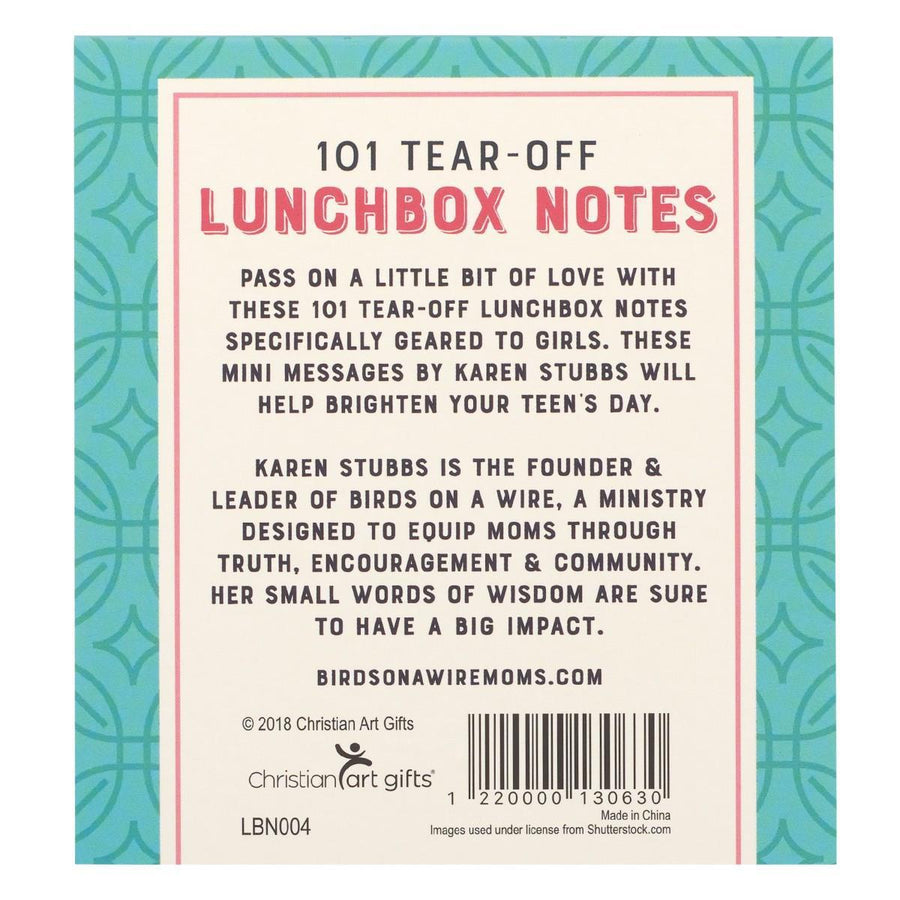 101 Lunchbox Notes For Girls - Karen Stubbs
