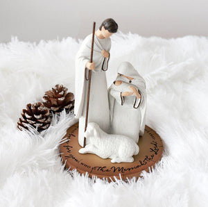 A Savior Is Born--Holy Family Sculpture