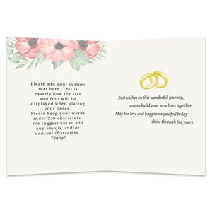 Personalized Wedding Card for Marriage Custom Your Photo Image Upload Your Text Greeting Card