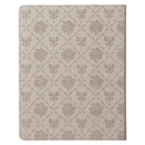 Personalized Custom Text Your Name Daily Hope for a Women's Heart Devotional Taupe Faux Leather