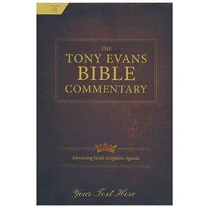Personalized CSB The Tony Evans Bible Commentary Advancing God's Kingdom Agenda Dark Brown