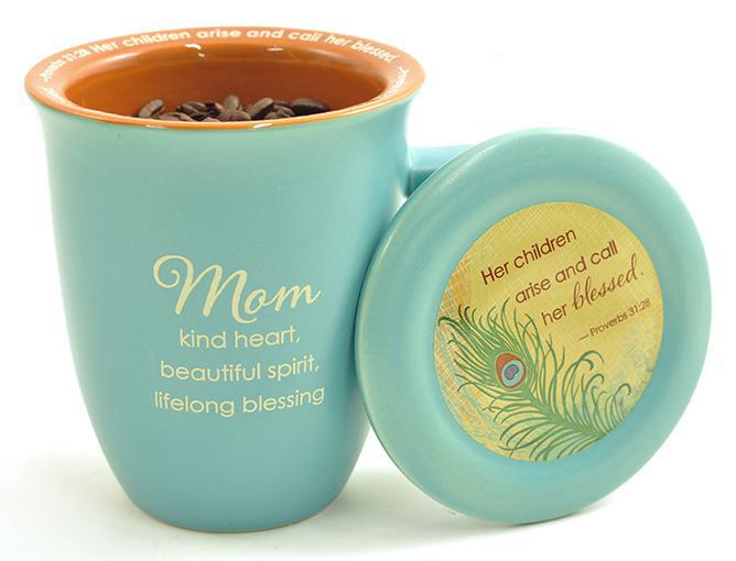 Mom Turquoise Coaster Mug
