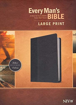 Personalized Every Man's Bible NIV Large Print TuTone LeatherLike Study Bible for Men