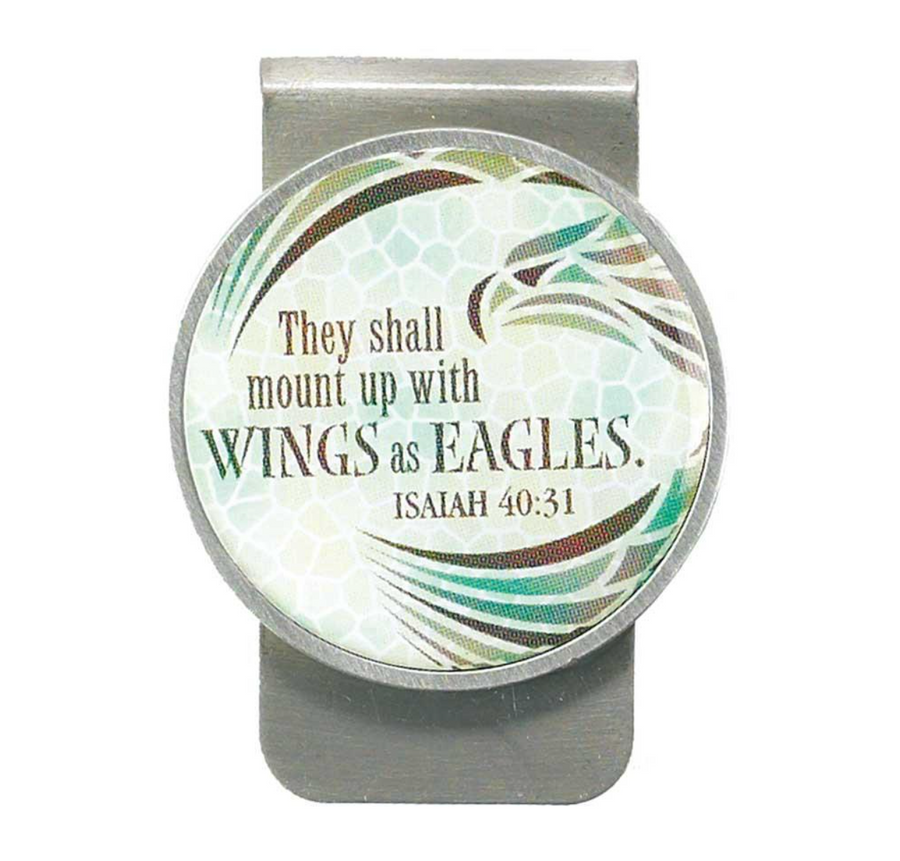 Wings As Eagles Isaiah 40:31 Money Clip