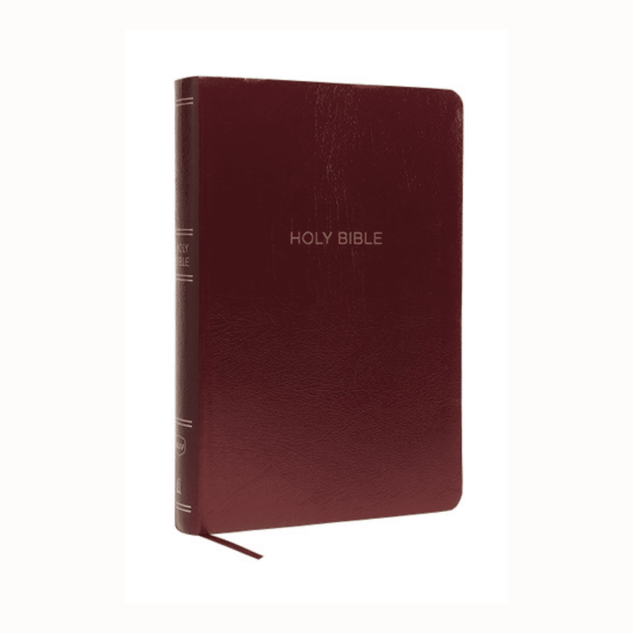 Personalized Custom Text Your Name NKJV Super Giant Print Reference Bible Easy to Read Comfort Print Burgundy Leatherflex