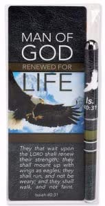Man of God Isaiah 40:31 Pen & Bookmark Gift Set