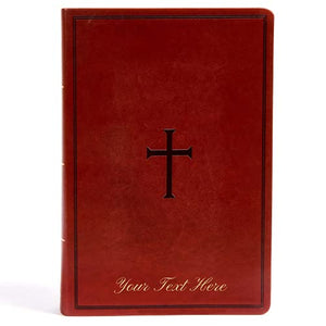 Personalized KJV Super Giant Print Reference Bible Indexed Red Letter Concordance Easy-to-Read Font