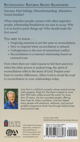 Reconciliation [Hope For The Heart Series] - June Hunt