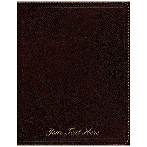 Personalized NKJV Journal The Word Bible Red Letter Comfort Print Bonded Leather Brown
