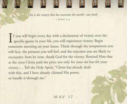 God's Way Day by Day Charles Stanley Perpetual Flip Calendar
