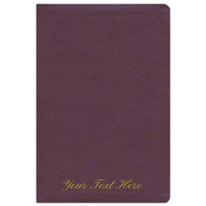 Personalized NIV Thinline Reference Bible Large Print Bonded Leather Burgundy Red Letter