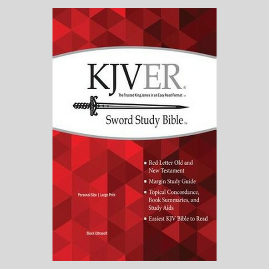Personalized KJVer Sword Study Bible Large Print Personal Size Thumb Indexed