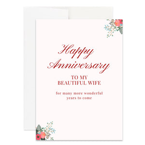 Christian Anniversary Card for Wife, Her