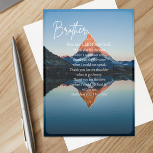 Christian Thank You Brother Card