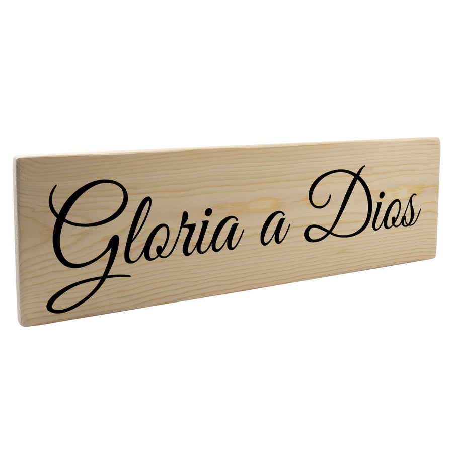 Gloria a Dios Spanish Wood Decor