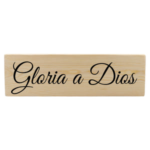 Gloria a Dios Spanish Wood Decor