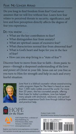 Fear [Hope For The Heart Series] - June Hunt