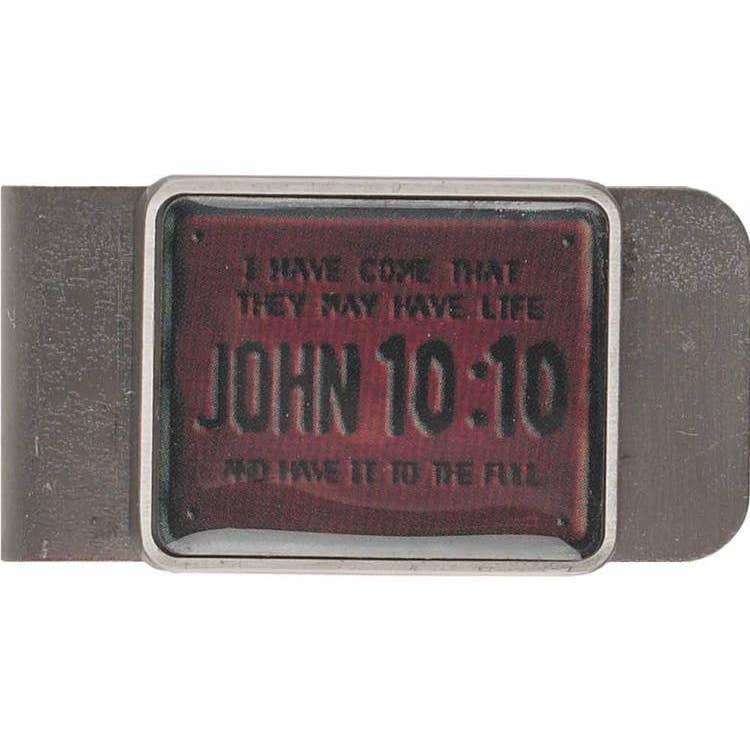 John 10:10 Money Clip