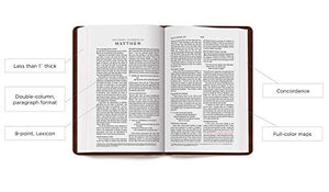 Personalized ESV Thinline Bible TruTone Chocolate/Blue Paisley Band