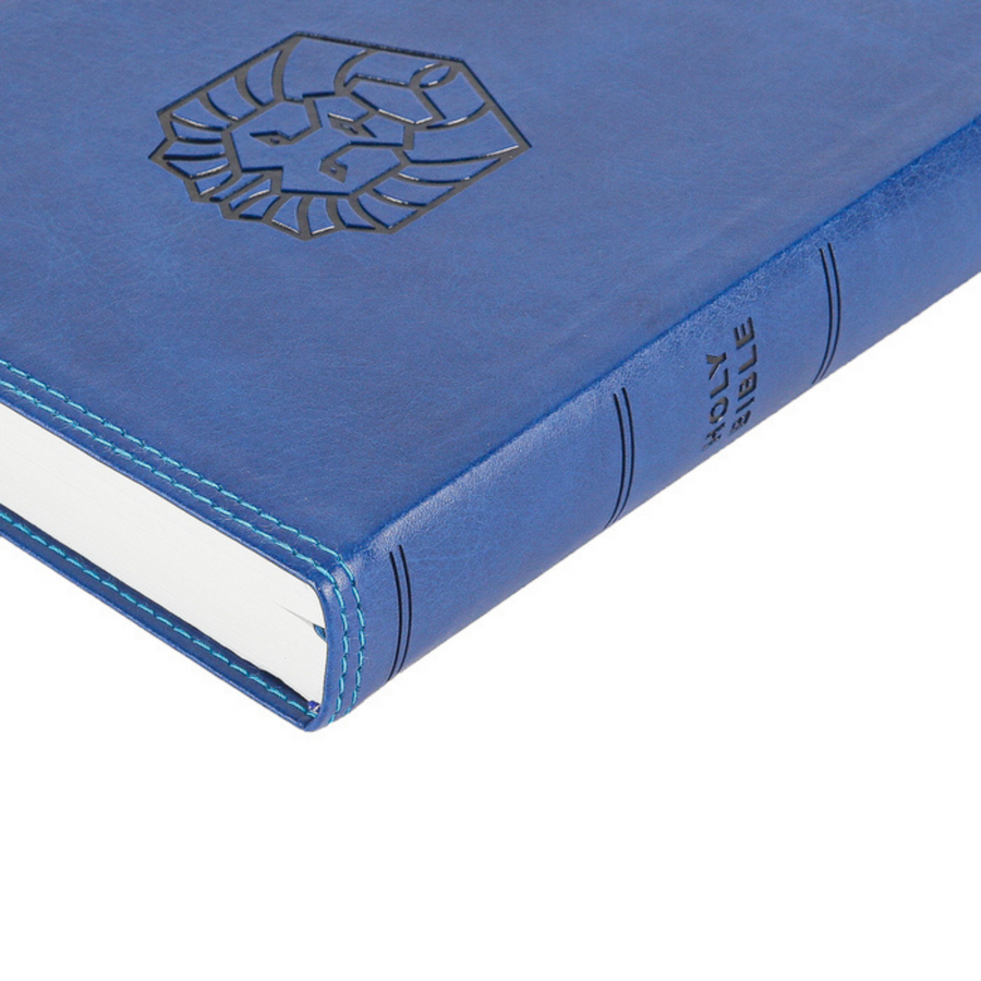 Personalized NKJV Holy Bible for Kids Leathersoft Blue Comfort Print