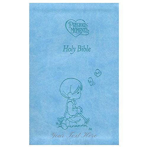 Personalized ICB Precious Moments Holy Bible Leathersoft Blue International Children's Bible