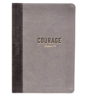 Courage Joshua 1:9 Grey Journal