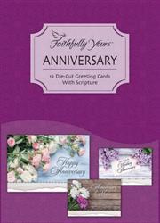 Assorted Anniversary Greeting Cards, Box of 12