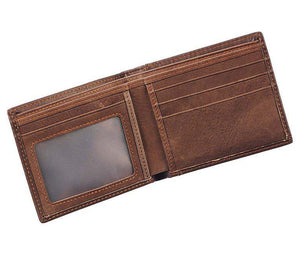 Blessed Man Brown Genuine Leather Wallet