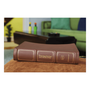 Personalized Custom Text Your Name KJV Thompson Chain-Reference Bible Comfort Print Genuine Leather | Calfskin Brown (Indexed)