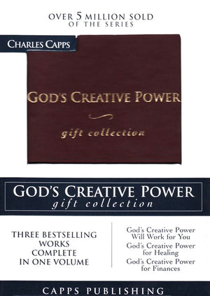 Personalized with Custom Text God's Creative Power Gift Collection Leather Bound Brown