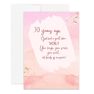 Christian 30th Birthday Card, Happy Birthday Card for 30th Christian Birthday