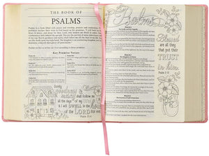 Personalized KJV My Promise Bible Pink Faux Leather Hardcover