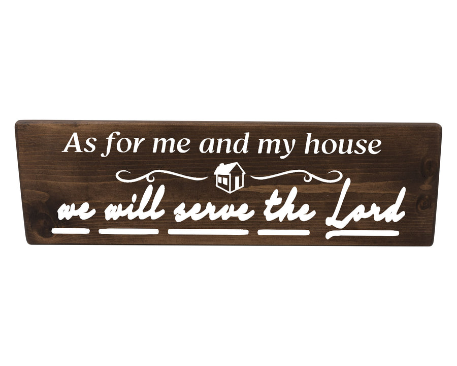 Joshua 24:15 As For Me And My House Wood Decor