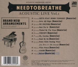 Acoustic Live Vol.1 - Needtobreathe CD
