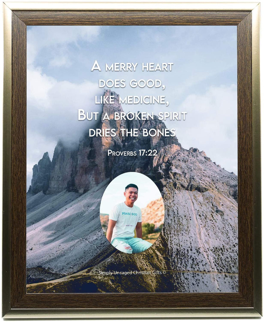 Proverbs 17:22 Personalized Photo Verse