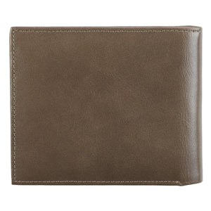 John 3:16 Cross Taupe Full Grain Leather Wallet