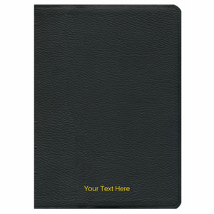 Personalized The Ryrie NAS Study Bible Black Genuine Leather Red Letter Indexed