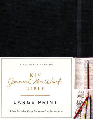 Personalized KJV Journal The Word Bible Large Print Hardcover Black King James Version