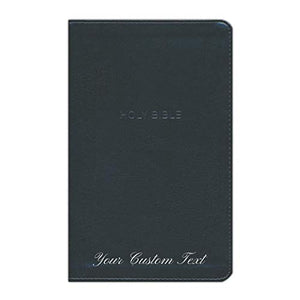 Personalized NKJV Thinline Holy Bible Comfort Leathersoft Black New King James Version