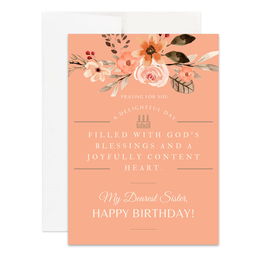 Christian Sister Birthday Card for Sister Card Christian Birthday Card, Christian Gift for Sister Her Birthday