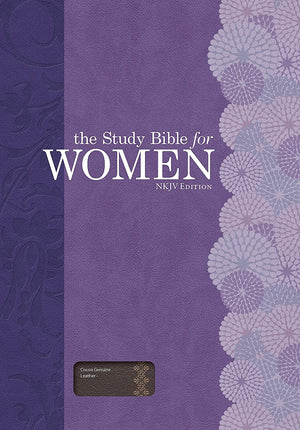 Personalized The Study Bible for Women: NKJV Edition, Cocoa Genuine Leather