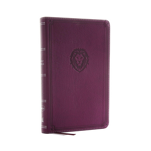 Personalized NKJV Thinline Bible Youth Edition Red Letter Comfort Print Leathersoft Purple New King James Version