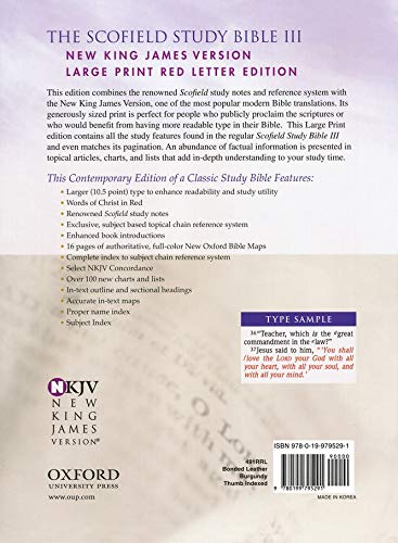 Personalized NKJV The Scofield Study Bible III Large Print Edition