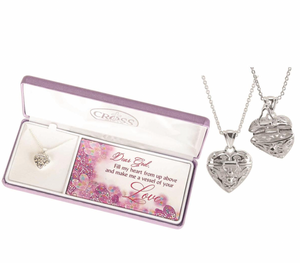 Vessel of Love Heart Silver Plated Necklace