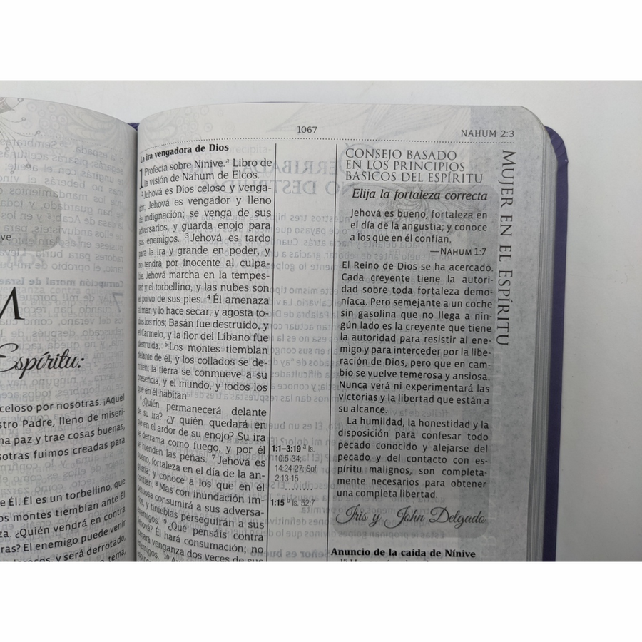 Personalized Biblia Mujer en el Espíritu (Lavanda) Reina-Valera 1960 (Spanish Edition)