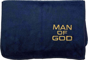 Navy Microfiber Man of God Pastor Towel