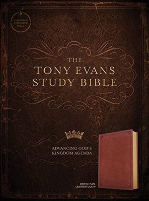 Personalized CSB Tony Evans Study Bible, British Tan LeatherTouch
