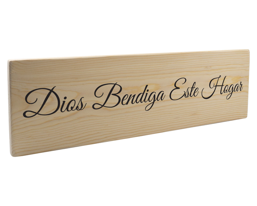 Dios Bendiga Este Hogar Spanish Wood Decor