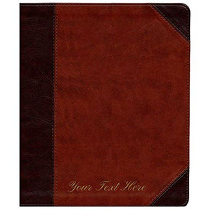 Personalized ESV Journaling Bible TruTone Brown Cordovan Portfolio Design